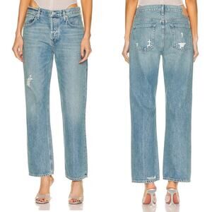 Citizens of Humanity Jeans Womens 23 Blue Neve Low Slung Relaxed Organic Cotton